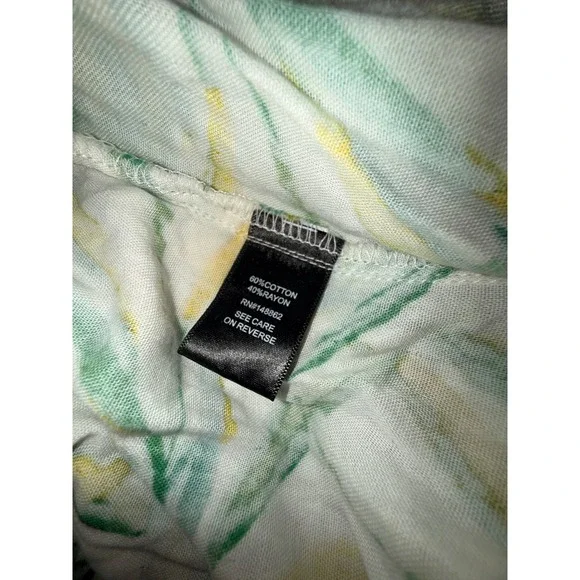 Torrid Womens Plus Size 2 Tropical Palm Leaf Smocked Strapless Midi Dress - Picture 10 of 11